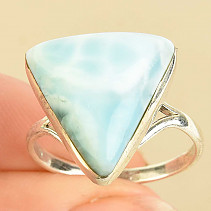 Larimar ring triangle Ag 925/1000 size 56 5.0g