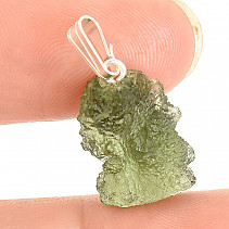 Moldavite pendant from the Czech Republic Ag 925/1000 (1.7g)