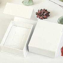 Dárková krabička otevírací bílá 8,5 x 6,5cm