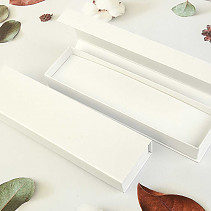 Dárková krabička otevírací bílá 5,7 x 21,6cm