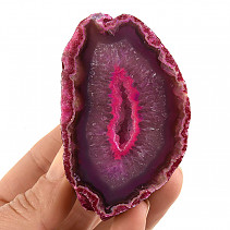 Agate geode with cavity dyed 149g
