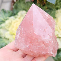 Cut rose quartz crystal from Brazil 408g