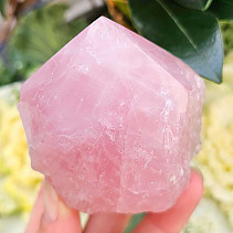Cut rose quartz crystal from Brazil 298g