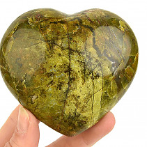 Srdce ze zeleného opálu Madagaskar 310g