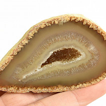 Natural agate geode with cavity 163g