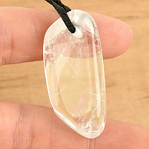 Crystal pendant on leather 16.8g