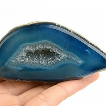 Agate dyed geode with cavity 229g