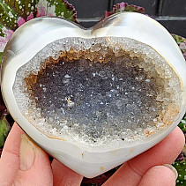 Agate heart with cavity from Brazil 222g