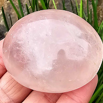 Rose quartz smooth stone from Madagascar 127g