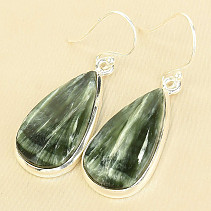 Seraphite teardrop earrings (Russia) Ag 925/1000 7.2g