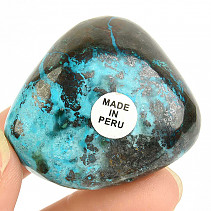 Hladký kámen chryzokol z Peru 62g