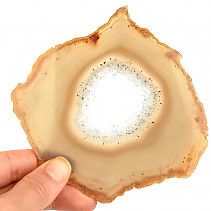 Agate natural slice with cavity (Brazil) 98g