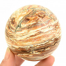 Striped aragonite ball Ø66mm from Pakistan