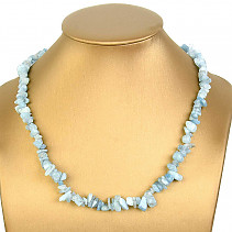 Aquamarine necklace 45cm
