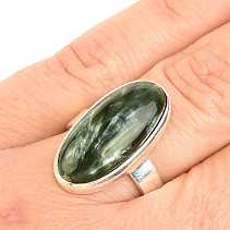 Serafinit prsten ovál Ag 925/1000 6,6g vel.56(Rusko)