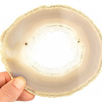 Agate natural slice with cavity (Brazil) 103g
