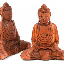 Meditující Buddha dřevořezba z Indonésie (20cm)