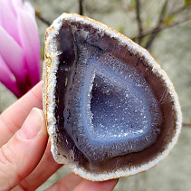 Natural agate geode with cavity 207g