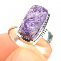 Charm ring rectangle Ag 925/1000 4.9g (size 53)
