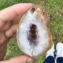 Agate geode with a hollow 144g from Brazil
