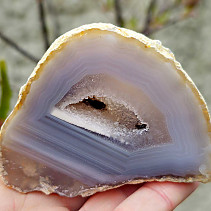 Natural agate geode with cavity 192g