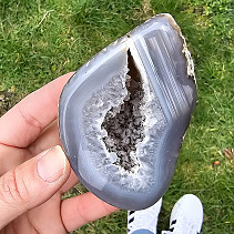 Agate geode with a hollow from Brazil 248g