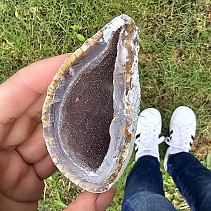 Agate geode with a hollow 111g from Brazil