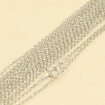 Silver chain 42cm Ag 925/1000 + Rh (approx. 1.8g)