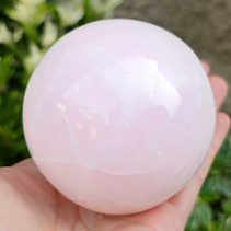 Ball polished from pink calcite Ø 74mm Pakistan 593g