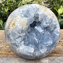 Celestine ball with crystals from Madagascar 1367g
