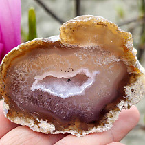 Geode agate natural with cavity Brazil 103g