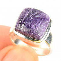 Charm ring square Ag 925/1000 6.5g (size 54)