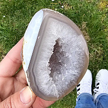 Agate Geode with Hollow from Brazil (248g)