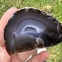 Agate geode with hollow 114g from Brazil