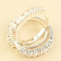 Silver ring with cubic zirconia (Ag 925/1000)