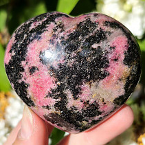 Rhodonite smooth heart from Madagascar 237g
