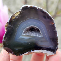 Natural agate geode with Brazil cavity 125g