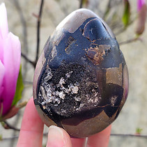 Septarie dračí vejce s krystalky kalcitu z Madagaskaru 375g