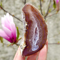 Geode natural agate with cavity Brazil 202g