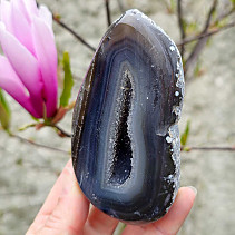 Natural agate geode with cavity from Brazil 291g