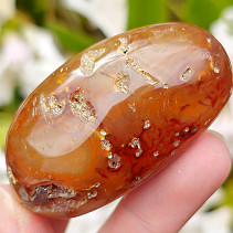 Smooth carnelian with hollows from Madagascar 69g