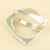 Original silver ring with zircon Ag 925/1000