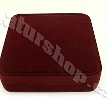 Gift box velvet tm.červená 9 x 9 cm