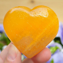 Oranžový kalcit srdce z Pákistánu 98g