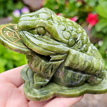 Three-legged frog of abundance made of jade 513g