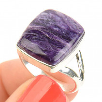 Ring charm square Ag 925/1000 5.9g (size 60)