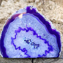 Agate purple dyed geode from Brazil 529g