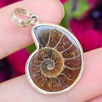 Silver pendant with ammonite Ag 925/1000 3.7g
