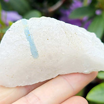 Akvamarín krystal v křišťálu z Brazílie 108g