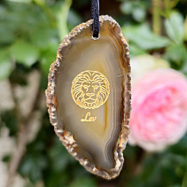 Agate pendant on the skin of the sign Leo 15g